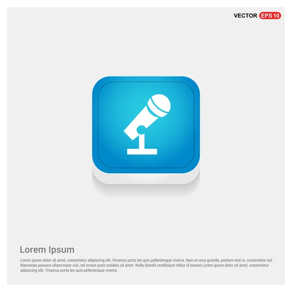 Bouton microphone icône Web — Image vectorielle