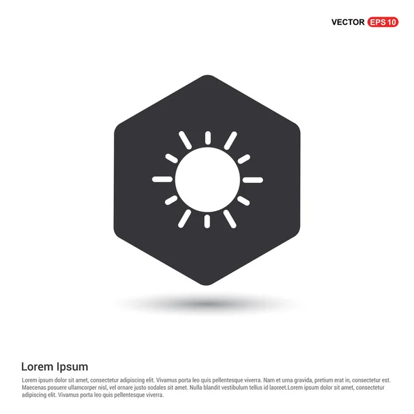 Weather sun icon logo — Stock Vector