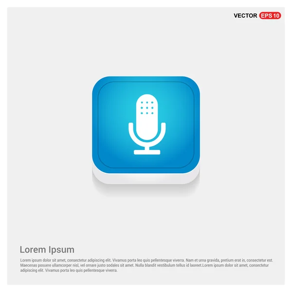 Icône de microphone vocal — Image vectorielle