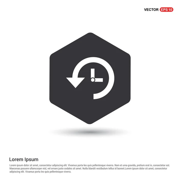 Reloj con flecha Icono — Vector de stock