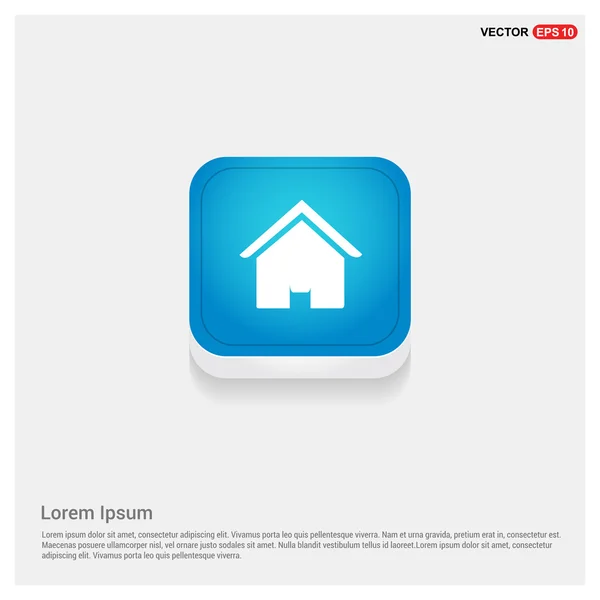 Domácí nebo dům icon — Stockový vektor