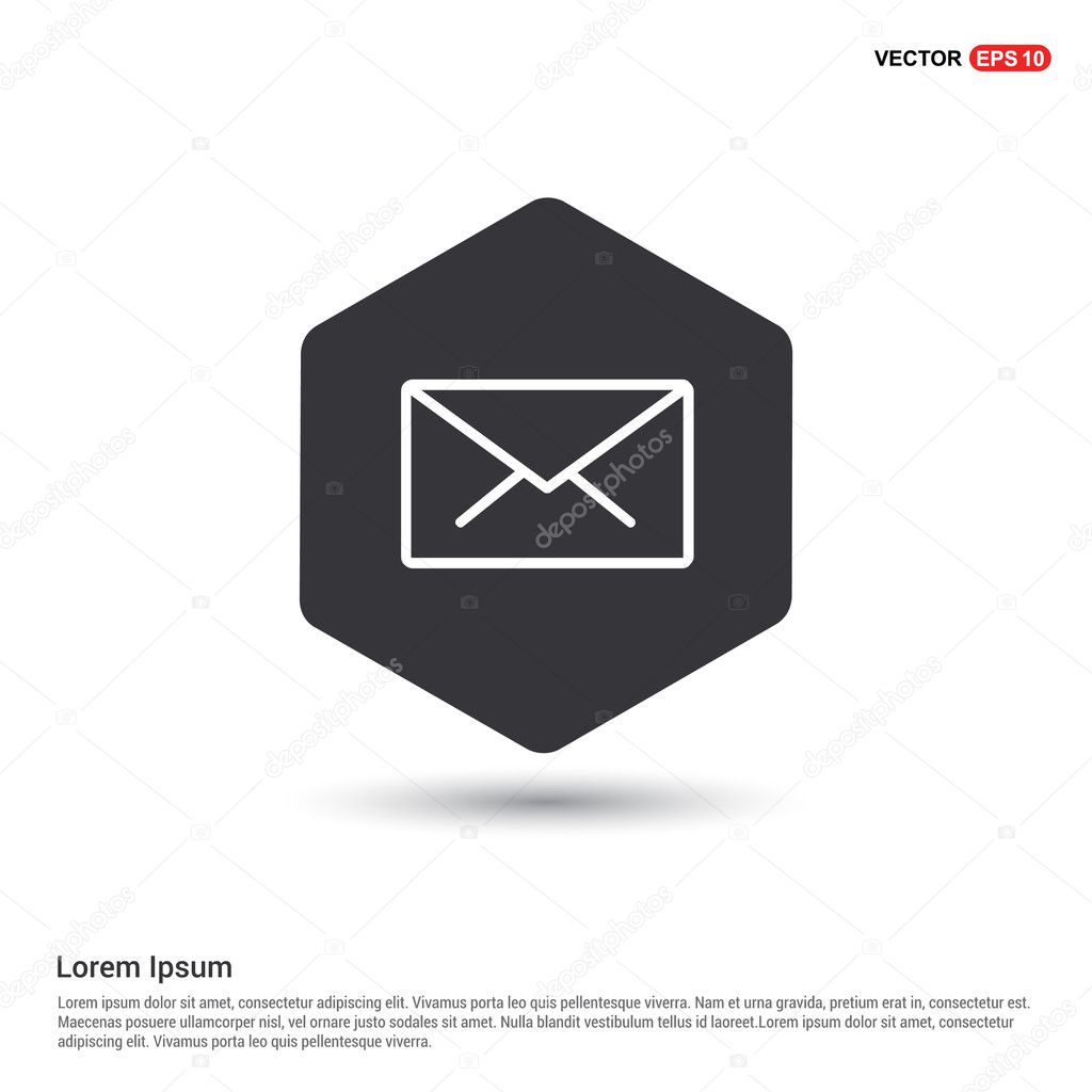 Mail envelope icon. vector illustration