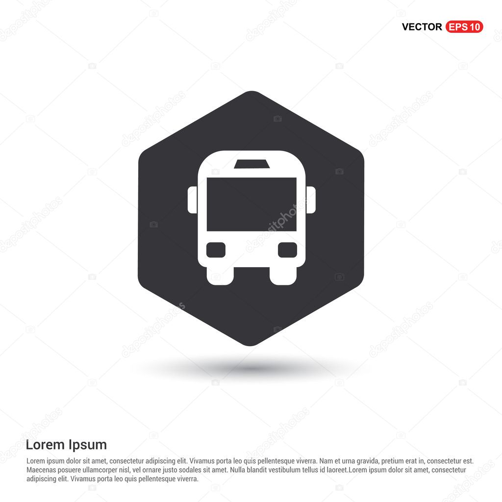 Passenger bus icon. vector illustration