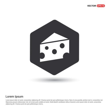 Piece of cheese icon clipart