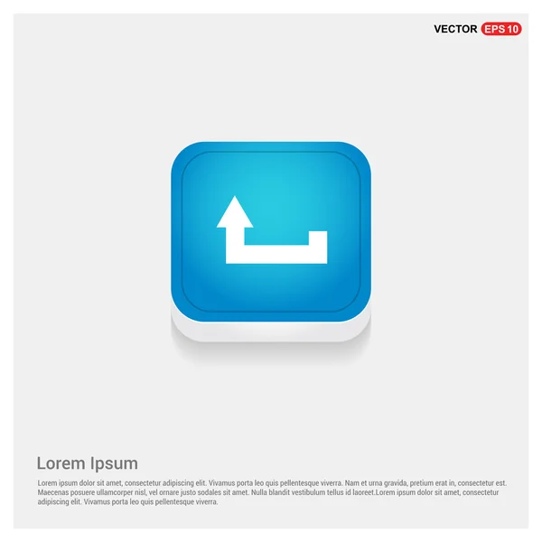 Web blue arrow button — Stock Vector