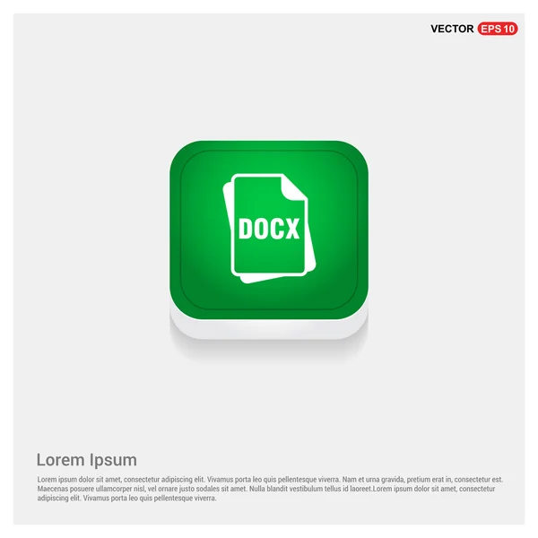 Icona formato file DOCX — Vettoriale Stock