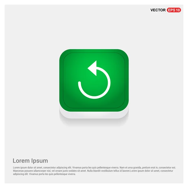 Botão de seta verde Web — Vetor de Stock