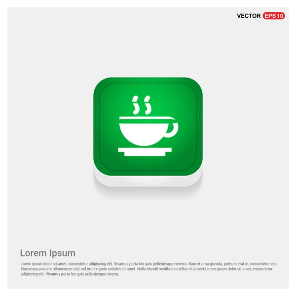 Café e xícara de chá ícone —  Vetores de Stock