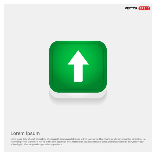 Πράσινο βέλος κουμπί Web — Διανυσματικό Αρχείο