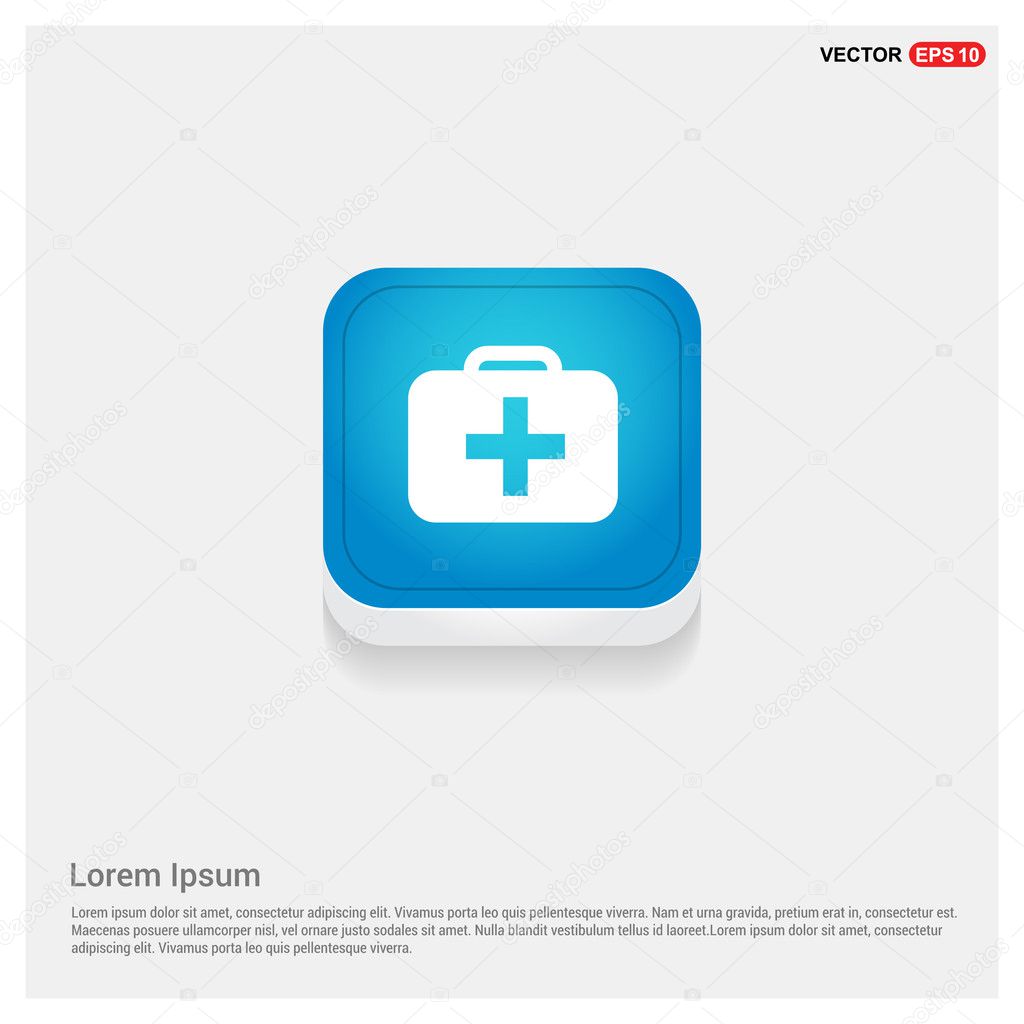 Medicine chest, first aid kit icon. vector illustration