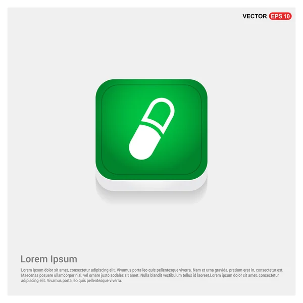 Medical pill icon — Stock Vector