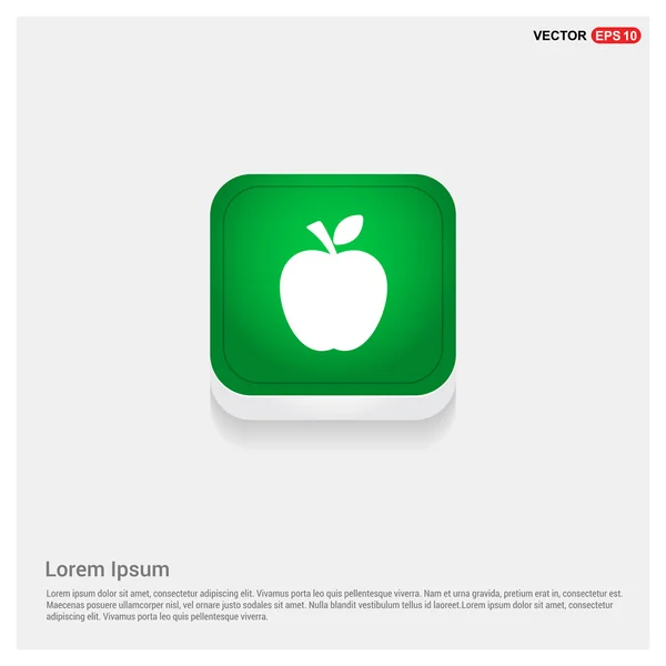 Jablečná ikona — Stockový vektor