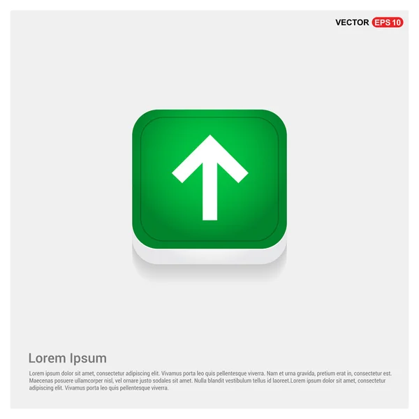 Web green arrow button — Stock Vector