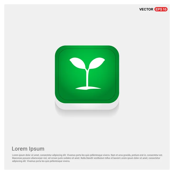 Ikona klíčení rostlin — Stockový vektor
