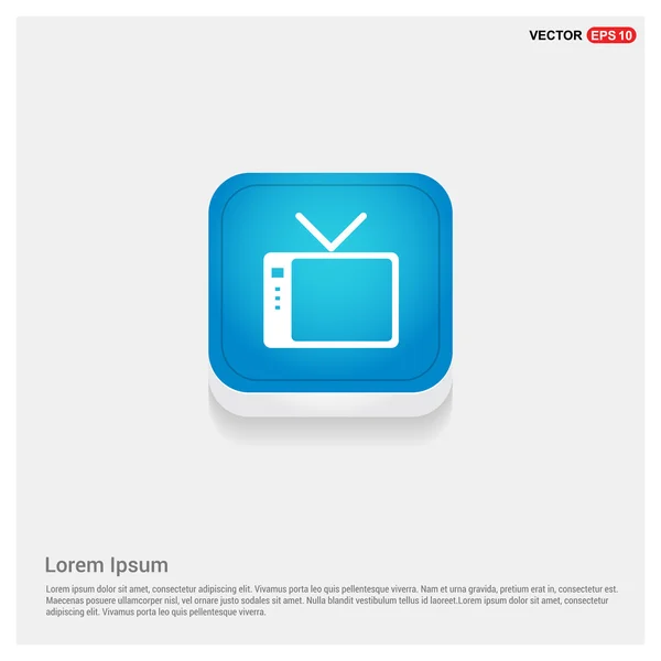 Web アイコン Tv ボタン — ストックベクタ