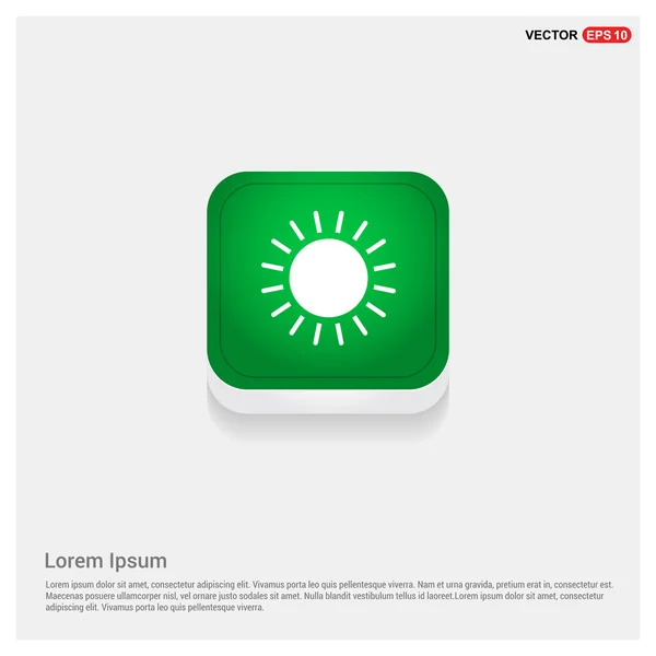 Weather sun icon logo — Stock Vector