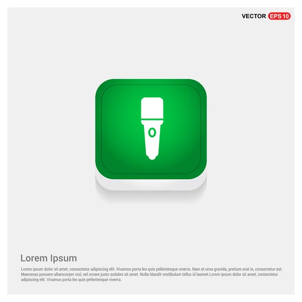 Web icon microphone button — Stock Vector