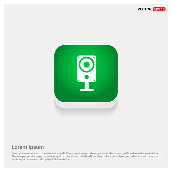 Icono web con altavoz musical — Vector de stock