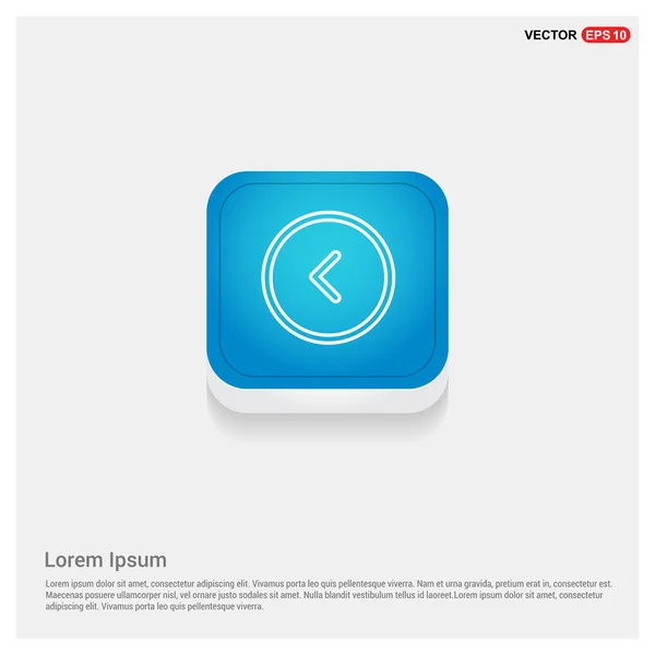 Web icono botón de reloj — Vector de stock