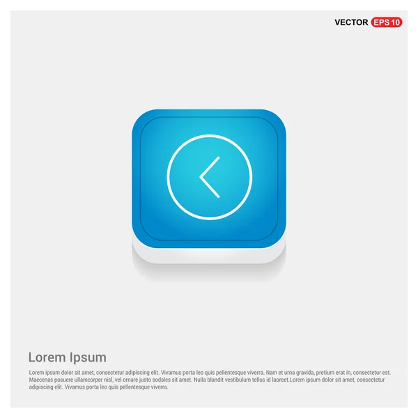 Lapos óra web app ikon — Stock Vector