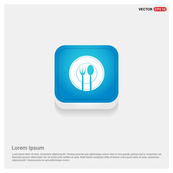 Icône de menu alimentaire — Image vectorielle