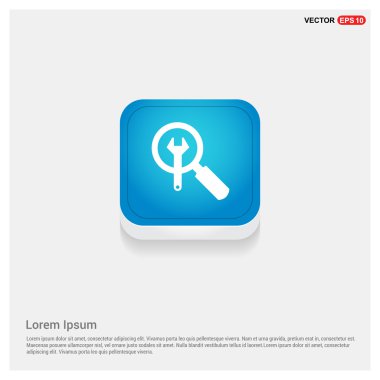 Büyüteç ile anahtar işareti simgesini