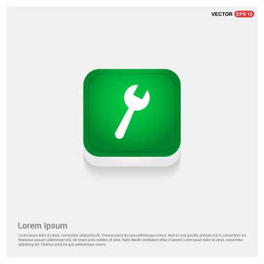 wrench tool icon clipart
