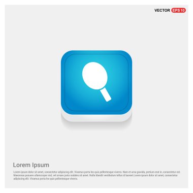 Masa Tenisi raketi simgesi