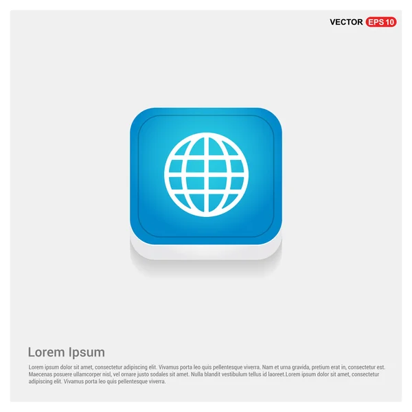Web World Globe Icono — Archivo Imágenes Vectoriales