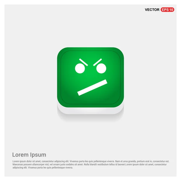 Angy faccina emoticon — Vettoriale Stock