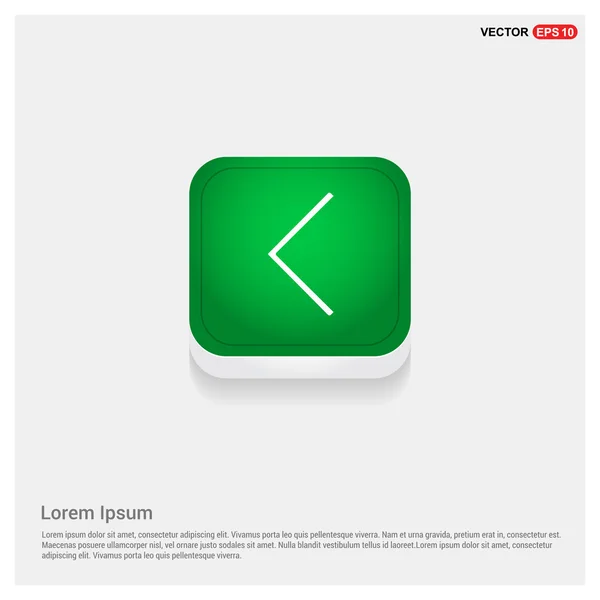 Web grön pil-knappen — Stock vektor