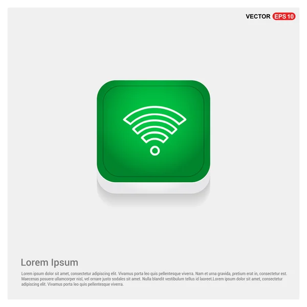 Веб-иконка кнопки wi-fi — стоковый вектор