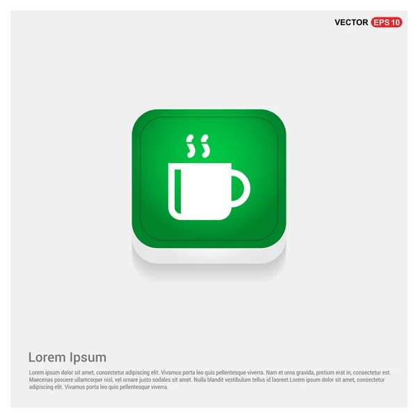 Ikona šálku kávy — Stockový vektor
