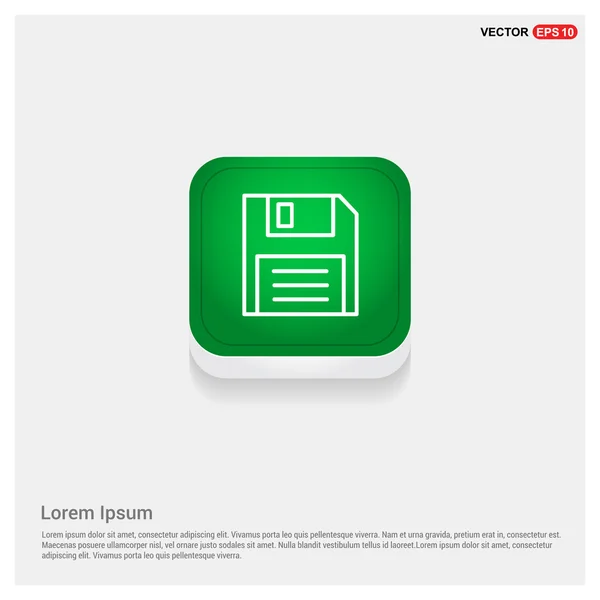 Floppy diskette icon — Stock Vector