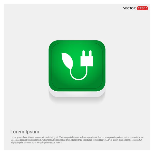 Green energy icon — Stock Vector