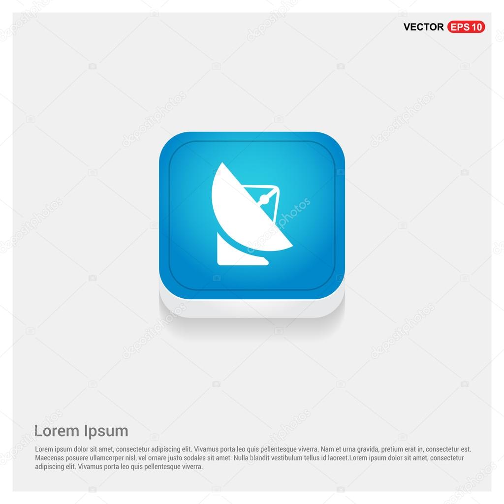 Satellite dish icon. vector illustration