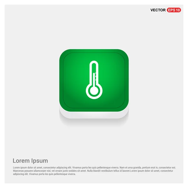 Thermometer-Umriss-Symbol — Stockvektor