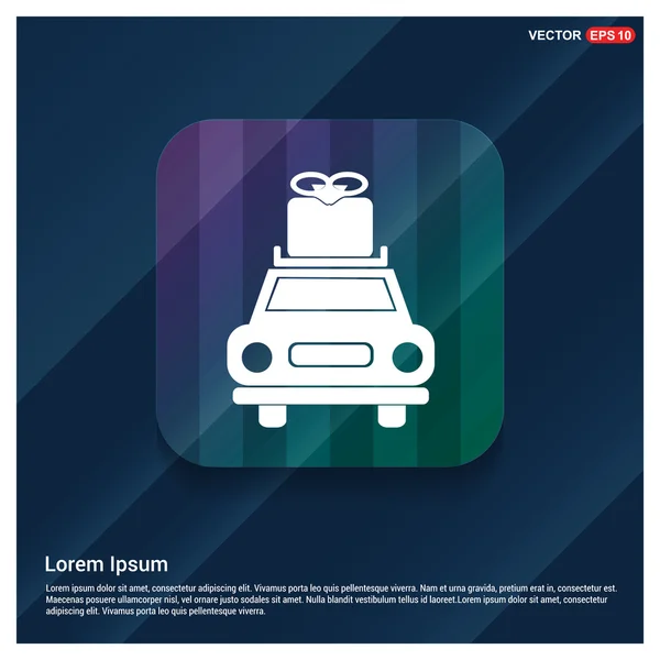 Icona di viaggio auto — Vettoriale Stock