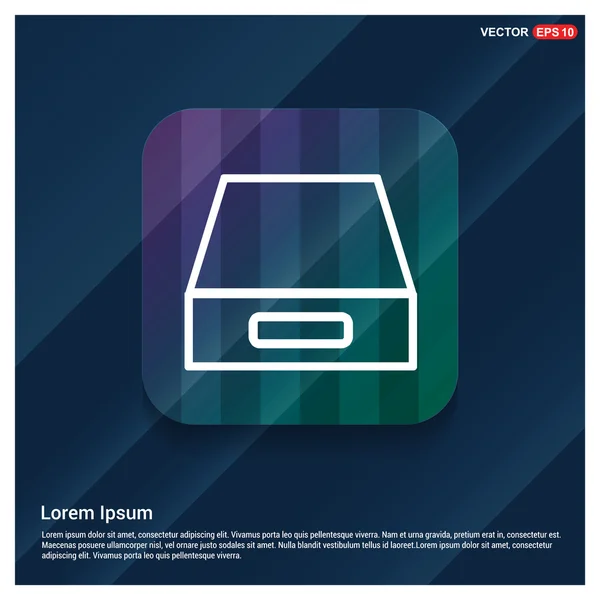 Icono web del disco — Vector de stock