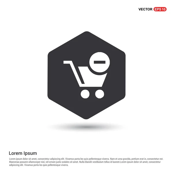 Carrito de compras signo icono — Archivo Imágenes Vectoriales