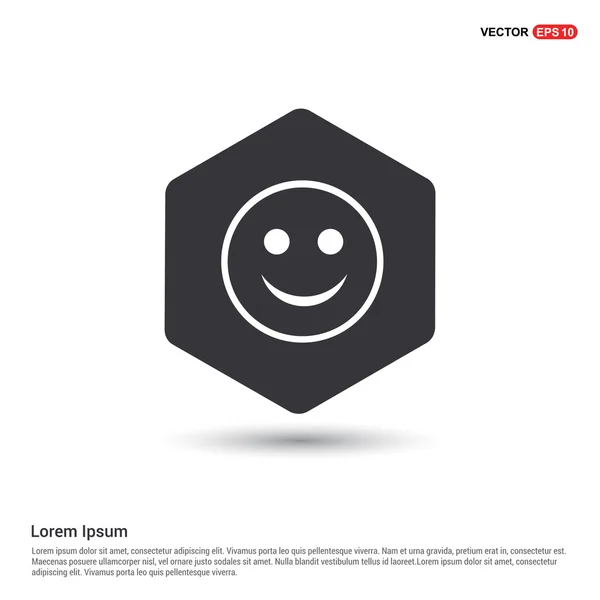 Faccina emoticon icona — Vettoriale Stock