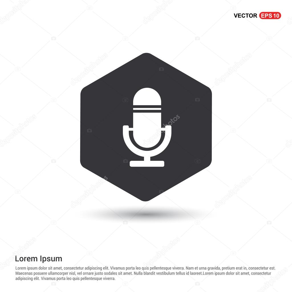 Pictogram microphone icon vector illustration