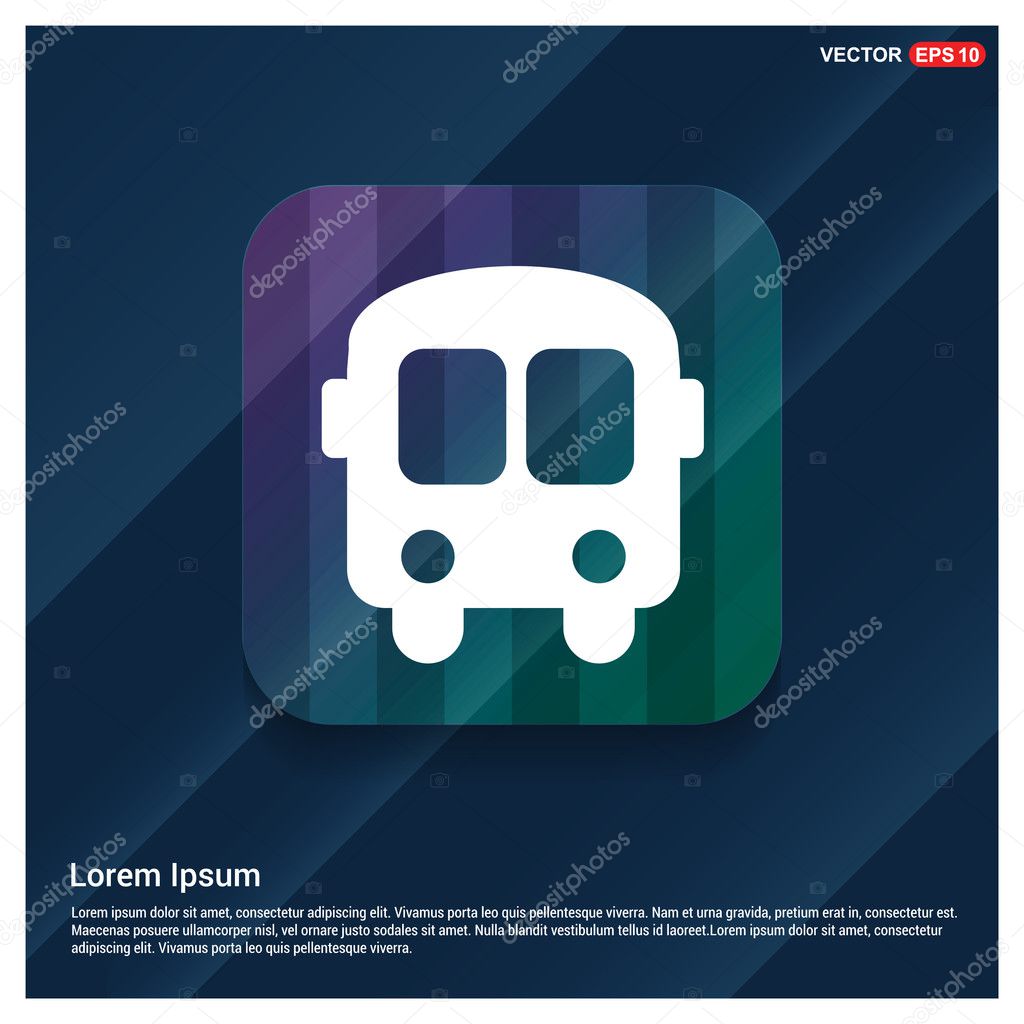 Passenger bus icon. vector illustration