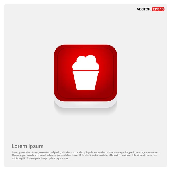 Cupcake muffin icône — Image vectorielle