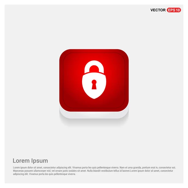 Web lock icon — Stock Vector
