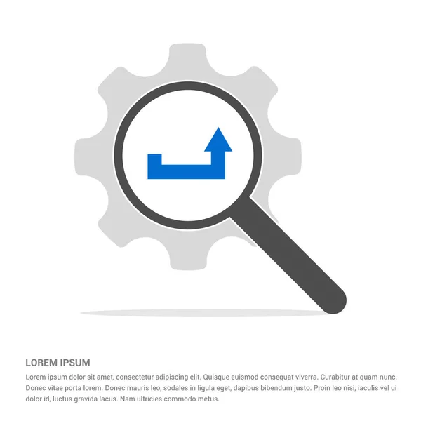 Loupe icône de recherche — Image vectorielle