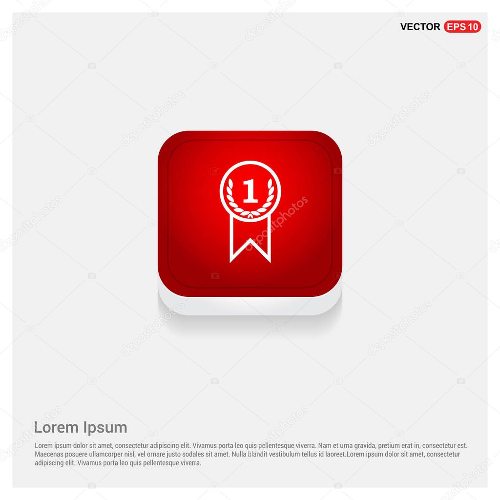 Medal award icon. vector illustration