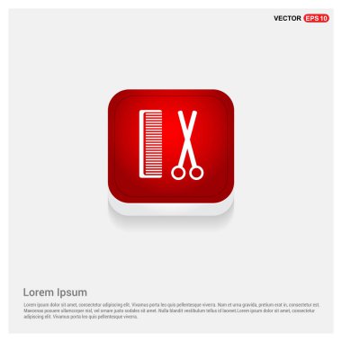 tarak ve makas simgesi