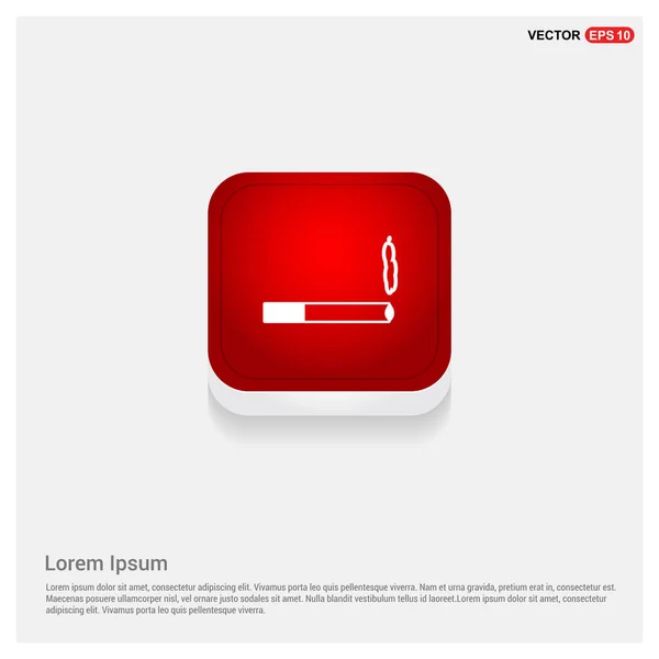 Cigarette with smoke icon — Stock Vector