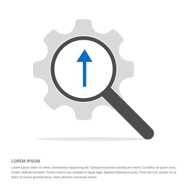 Loupe icône de recherche — Image vectorielle